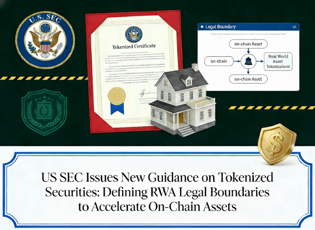 US SEC টোকেনাইজড সিকিউরিটিসের উপর নতুন গাইডলাইন জারি করেছে- অ্যাক্সেলারেট অন-চেইন সম্পদের জন্য RWA আইনী সীমা সংজ্ঞায়িত �