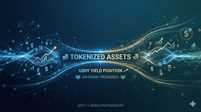 Grvt Partners with Ondo Finance to Build $100M USDY Position in Tokenized Treasuries