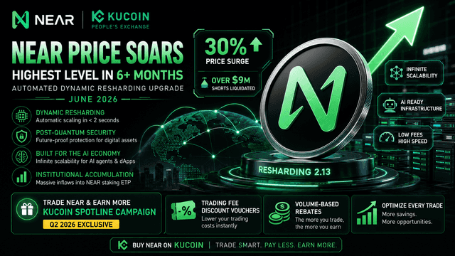 NEAR Price Surges 30% Ahead of June 2026 Dynamic Resharding Upgrade