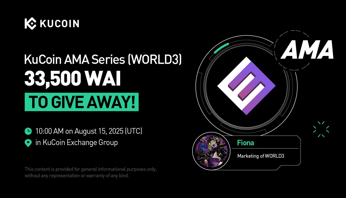 KuCoin AMA With WORLD3 (WAI) — Empowering Autonomous Intelligence Through Decentralized Platforms