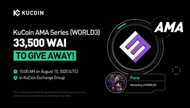 KuCoin AMA With WORLD3 (WAI) — Empowering Autonomous Intelligence Through Decentralized Platforms