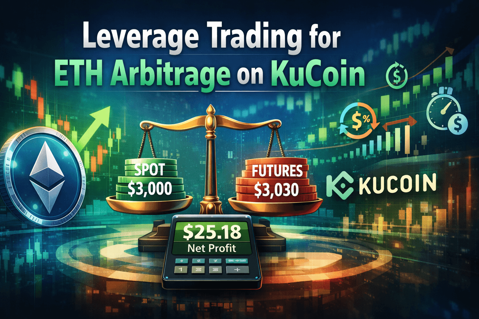 Leverage Trading on KuCoin for Basic Arbitrage: ETH Example Explained
