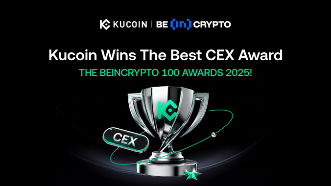 KuCoin Recognized as a Top Centralized Exchange in BeInCrypto 100 Awards 2025