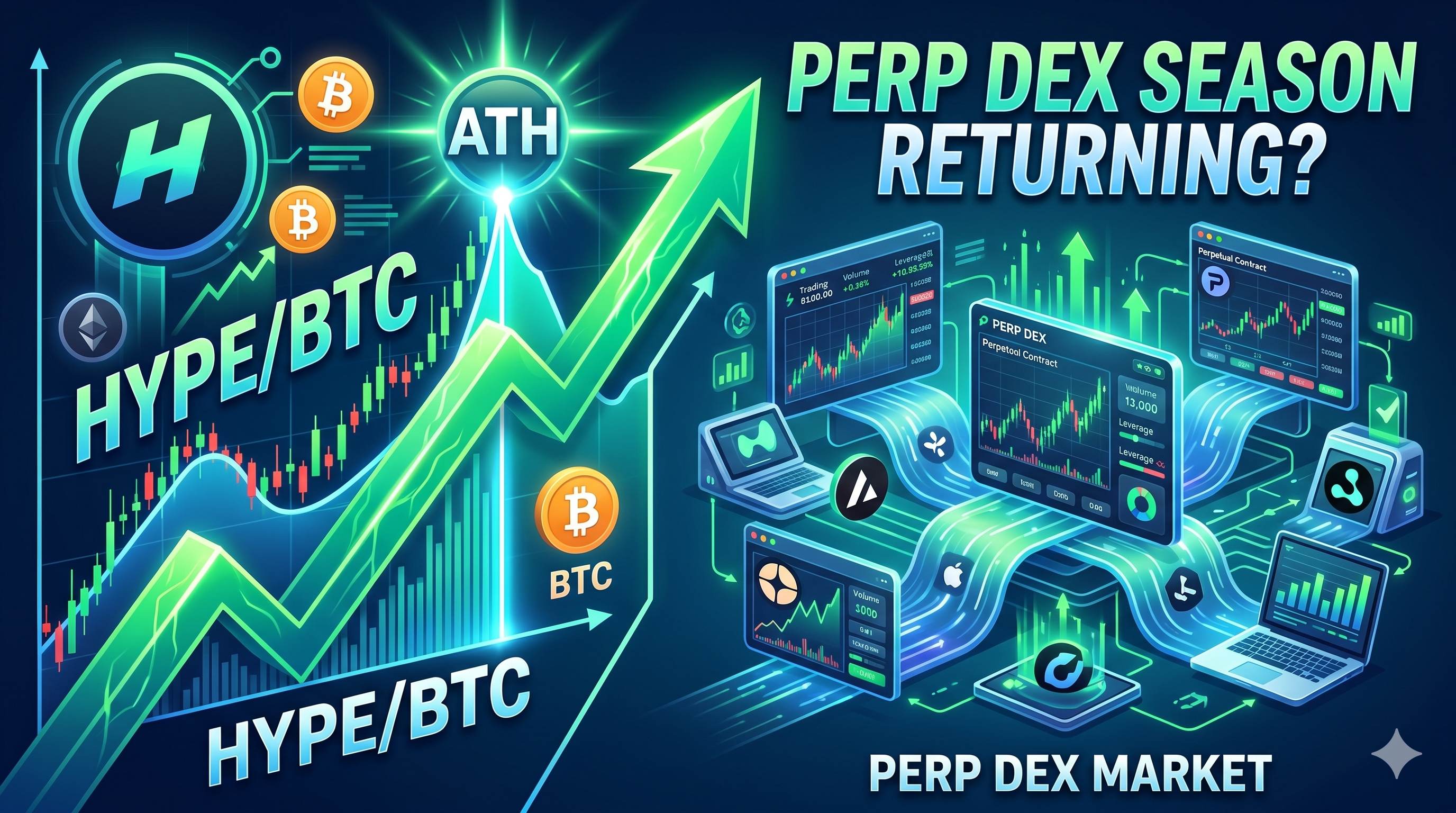 HYPE/BTC Tepede — Perp DEX Sezonu Yeniden mi Geliyor?