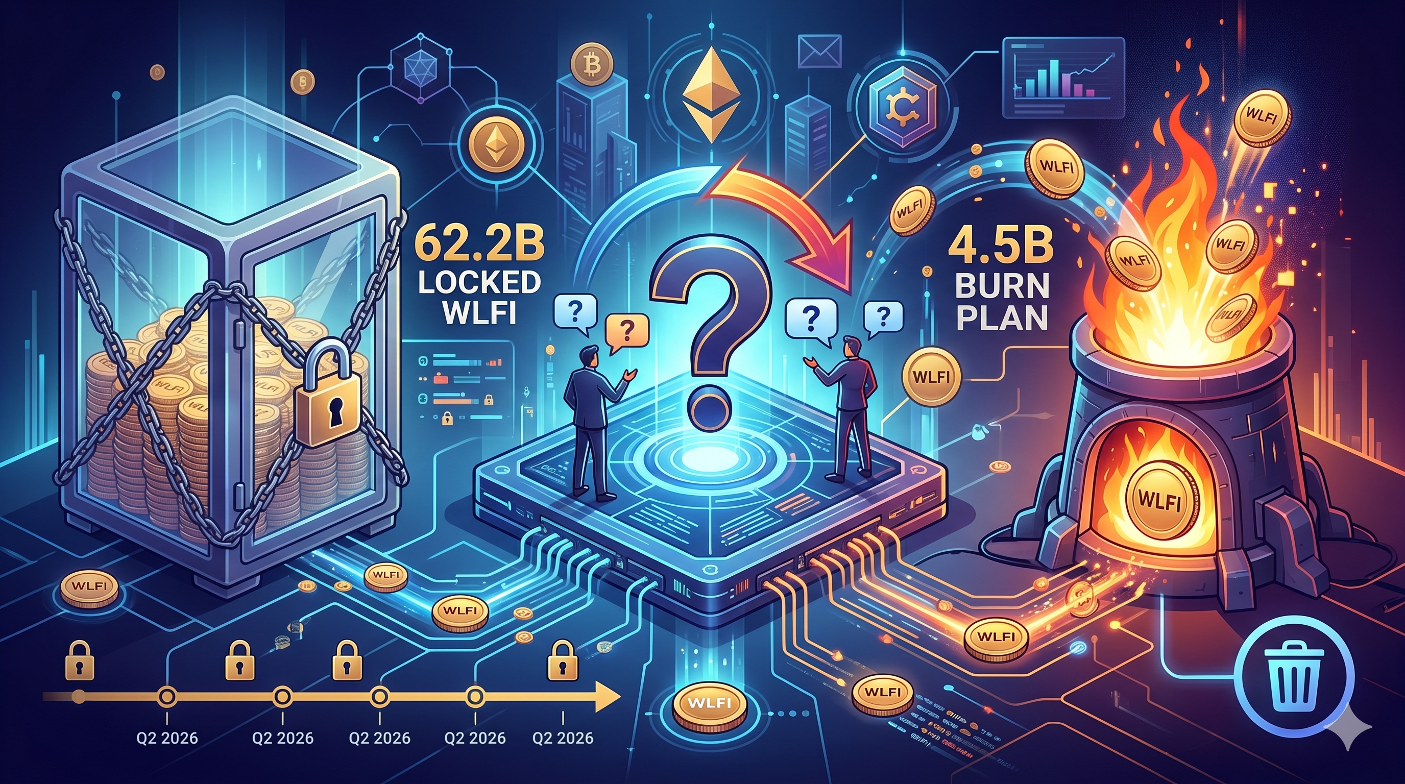 WLFI Proposal Controversy: Decoding the 62.2 Billion Locked Tokens and 4.5 Billion Burned Plan