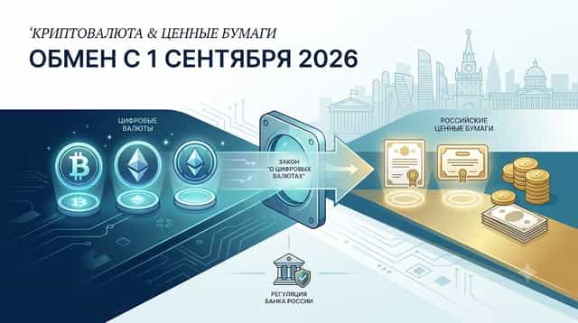 Crypto-for-Securities Exchange in Russia Starting September 1, 2026: What the New Law Allows