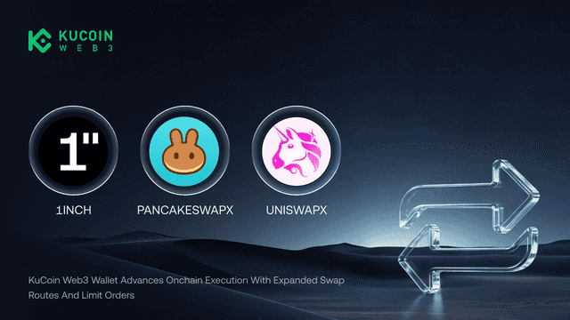 KuCoin Web3 Wallet Advances Onchain Execution with Expanded Swap Routes and Limit Orders