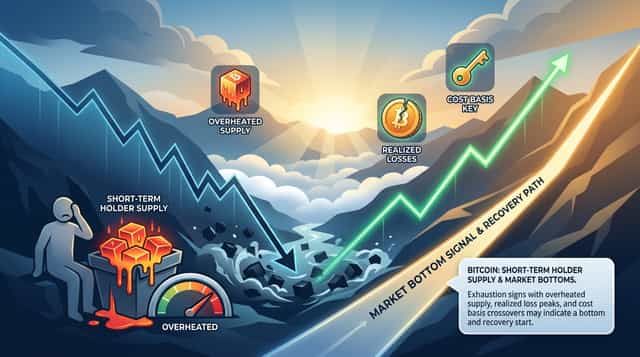 إشارات قاع سوق البيتكوين: ما الذي تقوله إمدادات الحائزين قصيري الأجل عن الحركة القادمة لـ BTC