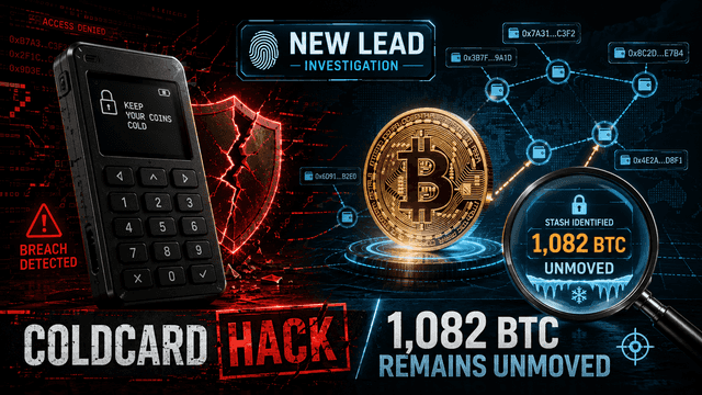 Coldcard Bitcoin Hack: New Investigation Lead Emerges as 1,082 BTC Remains Unmoved