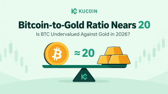 Соотношение bitcoin к золоту приближается к 20: является ли BTC недооцененным по отношению к золоту в 2026 году?