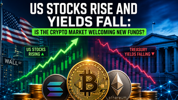 US Stocks Rise and Yields Fall: Is the Crypto Market Welcoming New Funds?