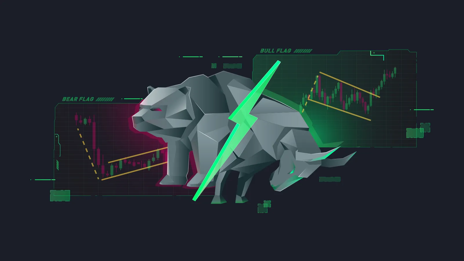 Mô hình lá cờ (Flag Patterns) là gì?  Cách giao dịch cờ tăng và giảm (Bull/Bear Flags) 